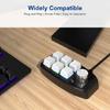 Custom Programming Macro Knob Keyboard 6 Keys 1 Knob Button Copy Paste USB RGB