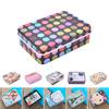 1PC Cute Design and Easily To Bring Mini Tin Metal Container Small Rectangle Lovely Storage Box Case Pattern