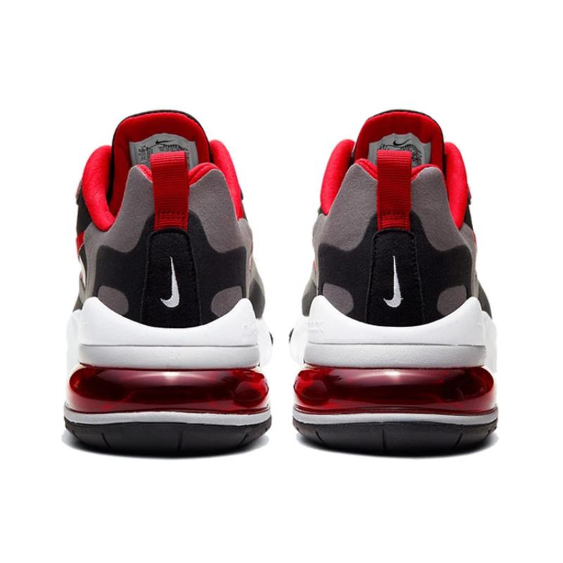 Nike Air Max 270 React Black Iron Grey University Red Sneakers Casual Shoes CI3866-002