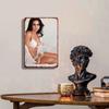 Vintage Sexy Lady Metal Wall Art Handmade Iron Plaque Bedroom Bar Garage Garden Outdoor Decor