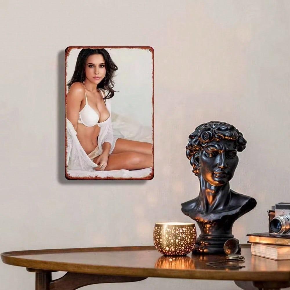 Vintage Sexy Lady Metal Wall Art Handmade Iron Plaque Bedroom Bar Garage Garden Outdoor Decor