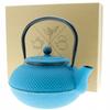 Cast Iron Kettle Blue 1.5 L Infuser With Strainer For Herbal Tea