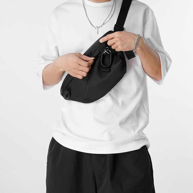 Geantă pentru bărbați, geantă japoneză, impermeabilă, diagonală, agățată, geantă pentru sâni, pentru bărbați, Guochao, geantă sport, geantă de umăr pentru bărbați