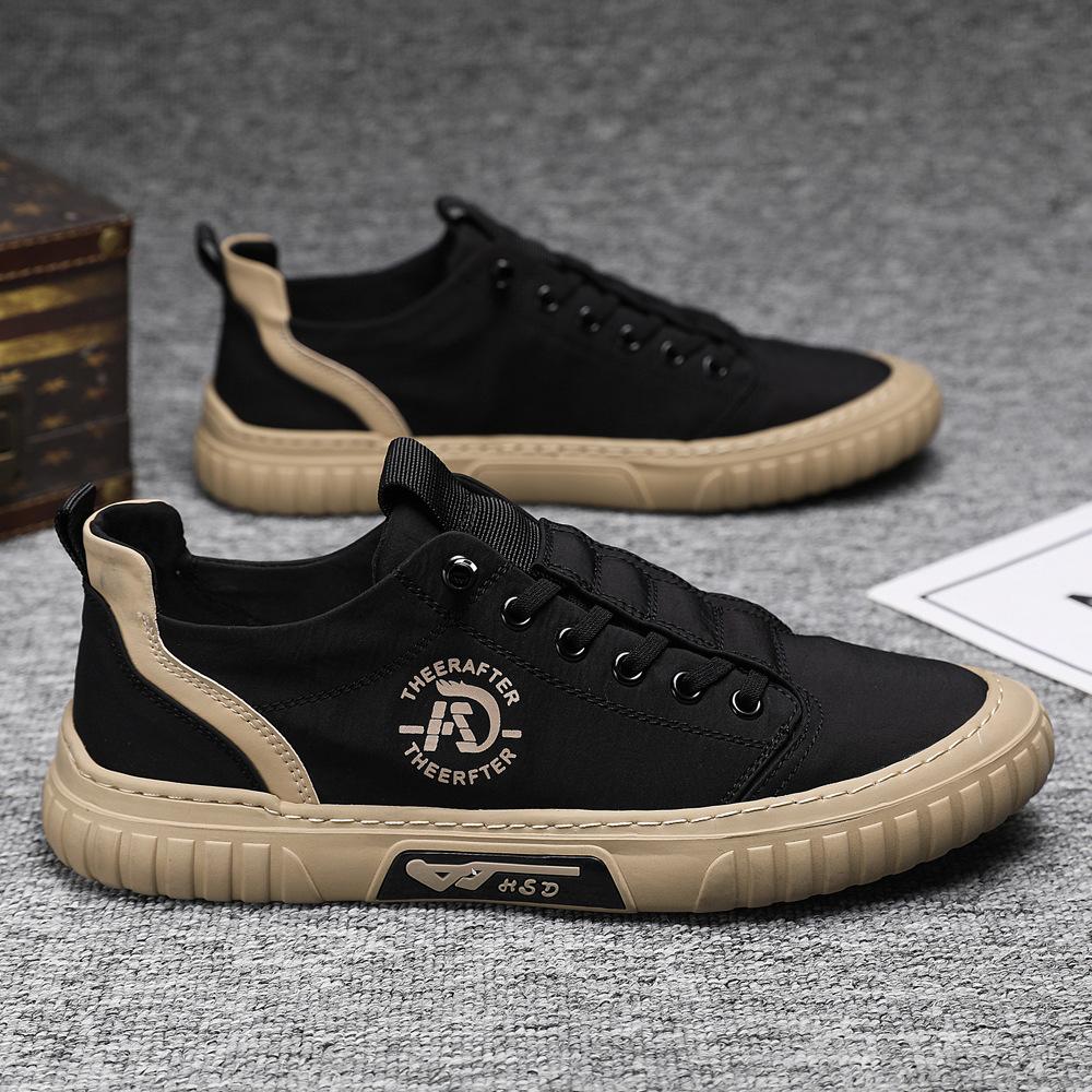 

Осенняя новая мужская обувь, повседневная универсальная дышащая парусиновая обувь 42