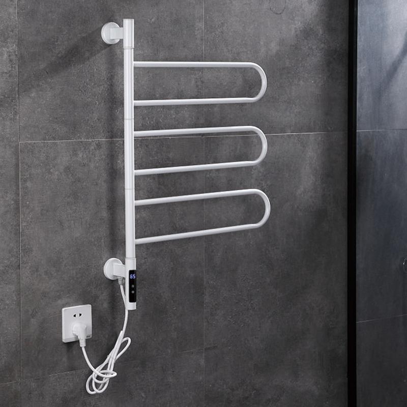 

RU in stock Electric Bath Towel Warmer Heating Towel Shelf Rack Towel Dryer Shelf Rotatable Smart Digital Display Bathroom Rack 220V