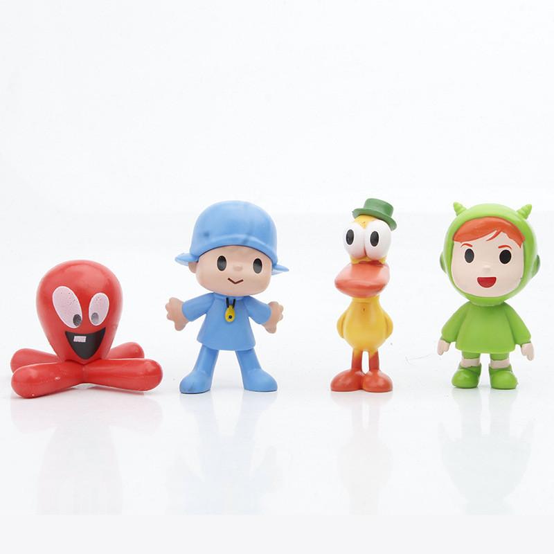 Entzückendes Pocoyo Zinkia Plüschfiguren-Set Enthält Bunte Elefanten- und Entenspielzeuge