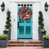 Patriotic 250th Anniversary Wreath Wooden Front Door Hanging Wreath 4th of July Independence Day Veterans Day Door Hanger Decoration