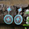 12 Pairs Boho Vintage Style Earrings Set Dainty Chic Colorful Geometric Dangle Drop Earrings for Women Zircon Gifts