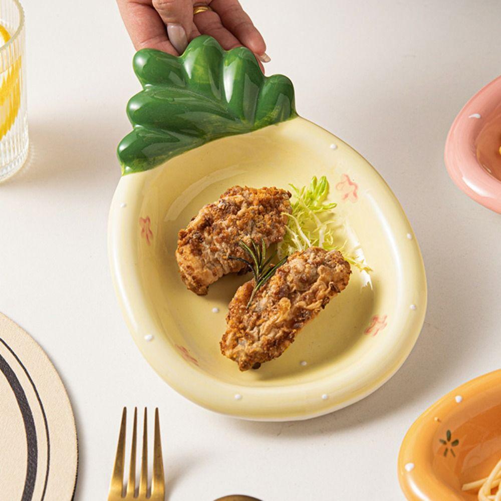 Cute Dessert Plate Cartoon Meal Plate Multi-Function Salad Plate Snacks