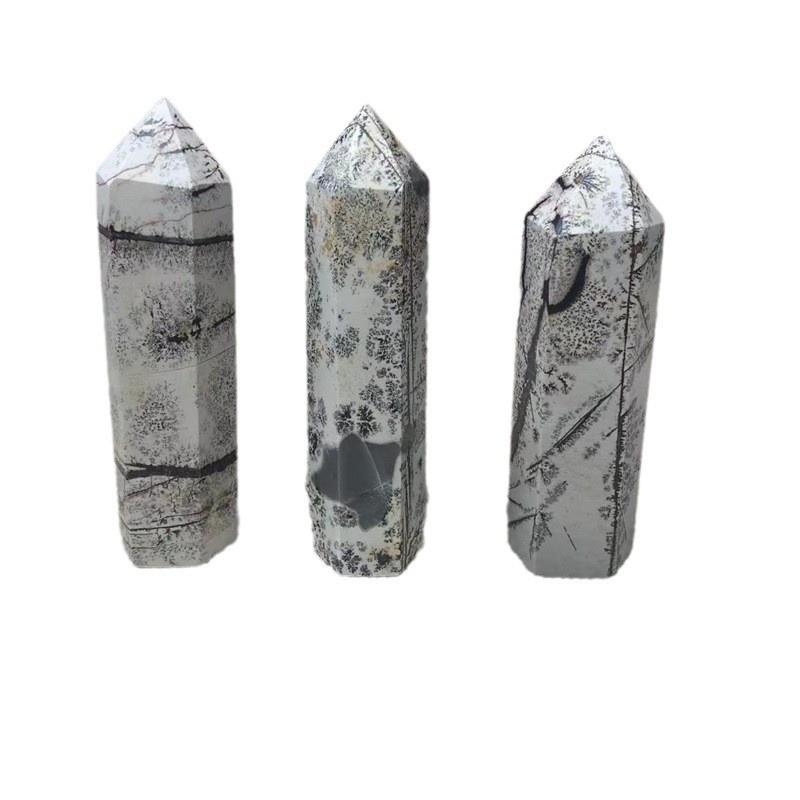 Natürlicher Kristallpunkt Heilungsstab Chinesischer Bildstein Turm Sammlung Und Heimdekoration