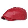 Snapback Einstellbare Kappe Zunge Student Modisch Trendig Elegant Barett Leder Herrenhut Achteckig Schule Alt Vintage Hüte Für Männer Freizeit