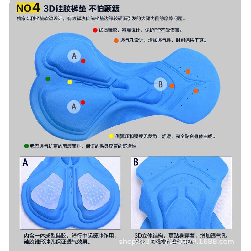 Men Women Cycling Bib Shorts With Gel Pad Breathable Road Bike Outdoor Riding