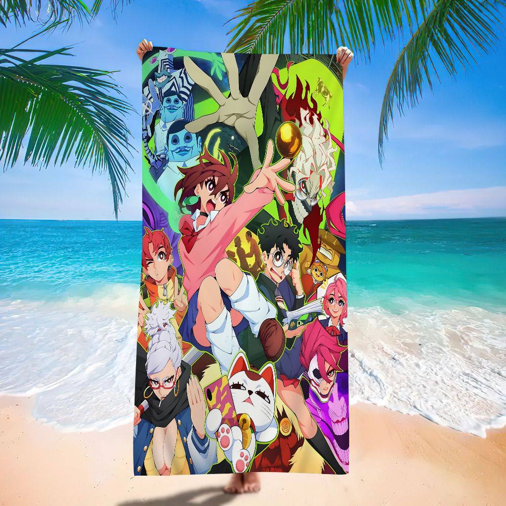 Classic Anime D-DandadanS Microfiber Blanket Quick Drying Beach Towels Oversized Printing Super Absorbent Pool Towel Blanket