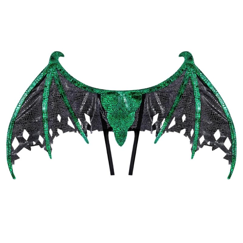 Glittering Dragon Wing Costume Accessory Role Playing Easy Wear For Cosplay And Halloween Parties
