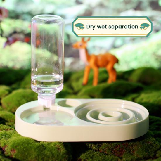 Stainless Steel Pet Food Bowl Large Capacity Easy To Clean Multi-Functional Feeding Drinking Cats Dogs Pet Feeding Station