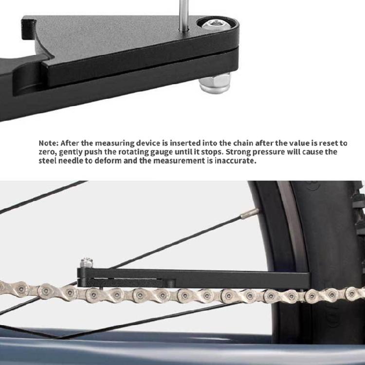 Professional Cycling Chain Checking Tool Accuracy Engineered Aluminum Alloy Wear Gauge for Efficiency Cycling Accessorie