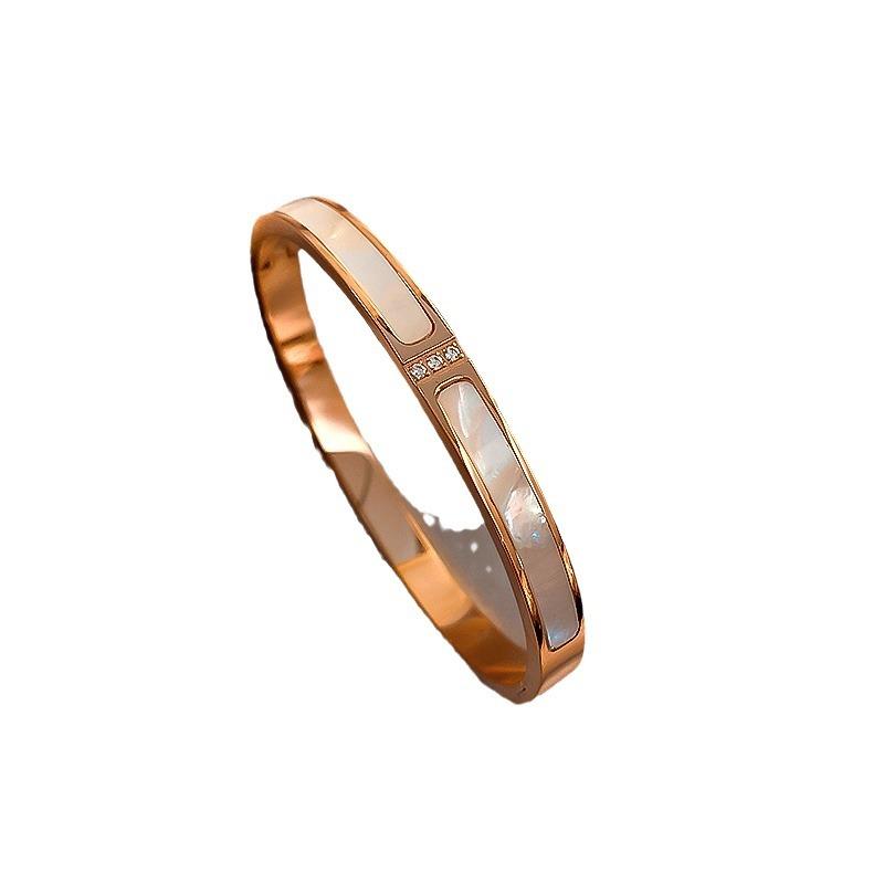 Light Luxury and High-end Micro Inlaid Zircon Bracelet with Fashionable Temperament, Niche and Versatile Bracelet, Handmade Accessory