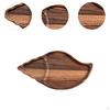 Wood Serving Shell Food Bowl Shape Seepentell Autumn Harvest Thanksgiving Starter Plate Tea Tray for