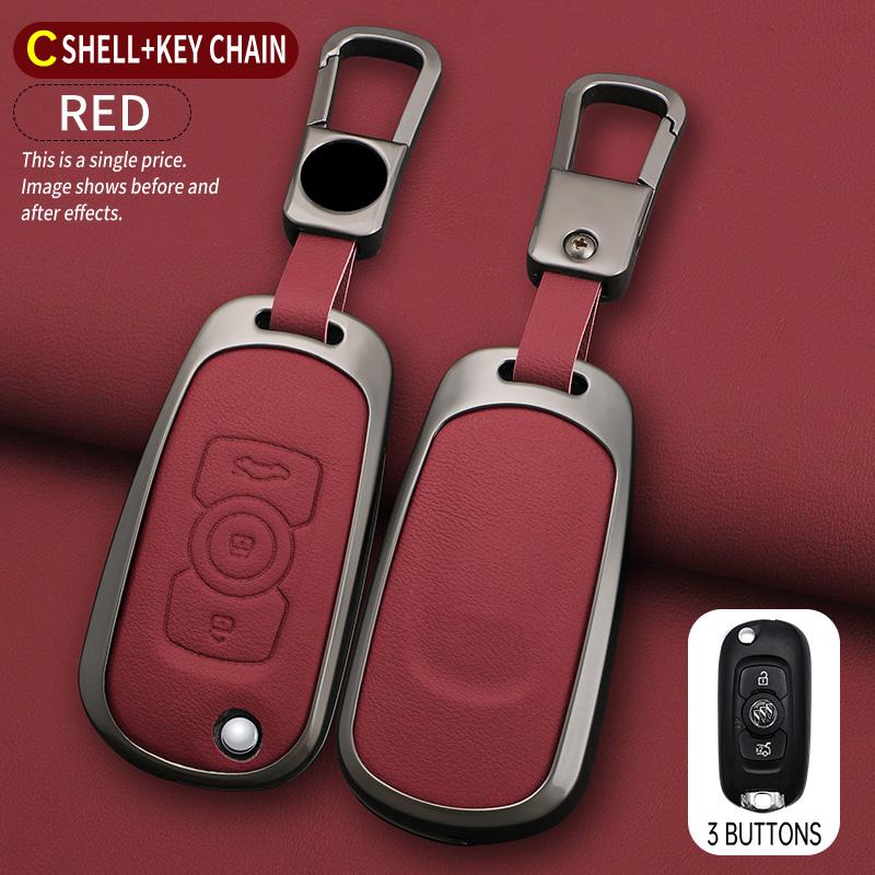 

Interior Mouldings Car Key Case Cover For Opel Vauxhall Astra K Corsa E For Buick VERANO ENCORE GX GL6 2018-2020 Flip Key Alloy