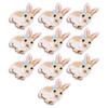 10Pcs Iron On Patches Little Cute Bunny Durable Lightweight Wide Application Jean Patches for Bag