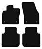 BASIC Black Velour Floor Mats For: Volkswagen Tiguan Allspace Crossover (2017-)