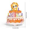 Funny Electric Cartoon Glowing Birthday Cake Toy with Sound for Kids Children Musical Singing Birthday Cake Toy for Kids