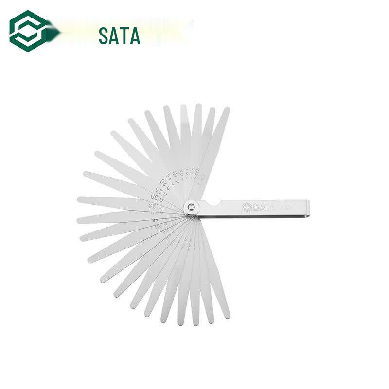 SATA 23-Piece Metric Feeler Gauge Set Manganese Steel, 106mm