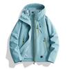 Men Women 3-in-1 Waterproof Windproof Hiking Jacket With Removable Fleece Liner Outdoor Activities