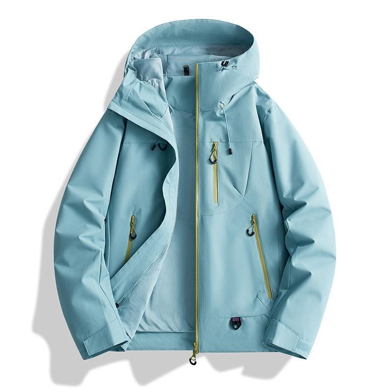 Men Women 3-in-1 Waterproof Windproof Hiking Jacket With Removable Fleece Liner Outdoor Activities