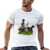 German Wirehaired Pointers Gundogs T-Shirt Man T Shirt Designer T Shirt for Man T-Shirt