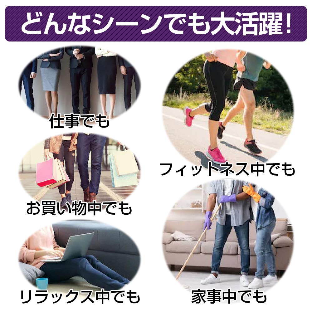 AIMYUI Slim Walk Super Long Compression Graduated for Air and Sports Black with Toe Socks, Compression, Women's, Conditioning, Airplanes, Gym, Yoga,
