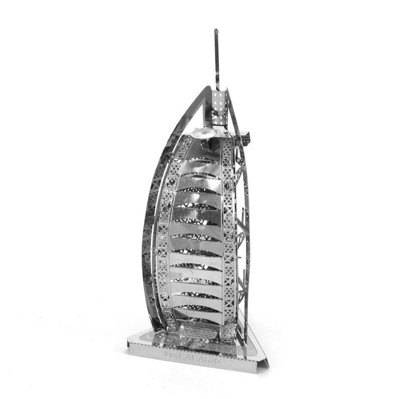 3D Stainless Steel DIY Burj Al Arab Model Puzzle