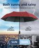 12 Bone Black Glue Fully Automatic Umbrella Thick Durable Three-Fold UV Resistant Folding Design for Protection And Style