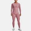 Under Armour Rush Casual Retro Football Sports Round Neck Running Training Raglan Sleeve T-Shirt Women T-Shirt Pink 1368179-697