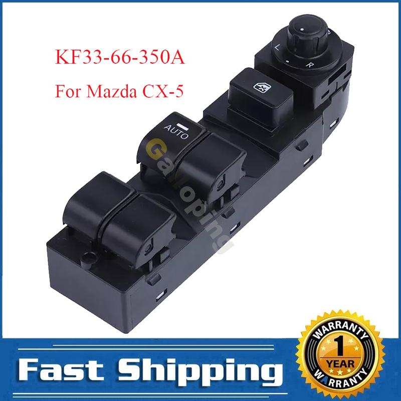 For Mazda CX-5 2012 -  Front Left Electric Power Master Window Switch Control Regulator Button KF33-66-350A Car Accessories