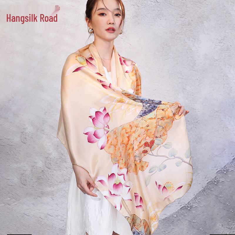 Hangsilu Chinese Style Mulberry Silk Scarf