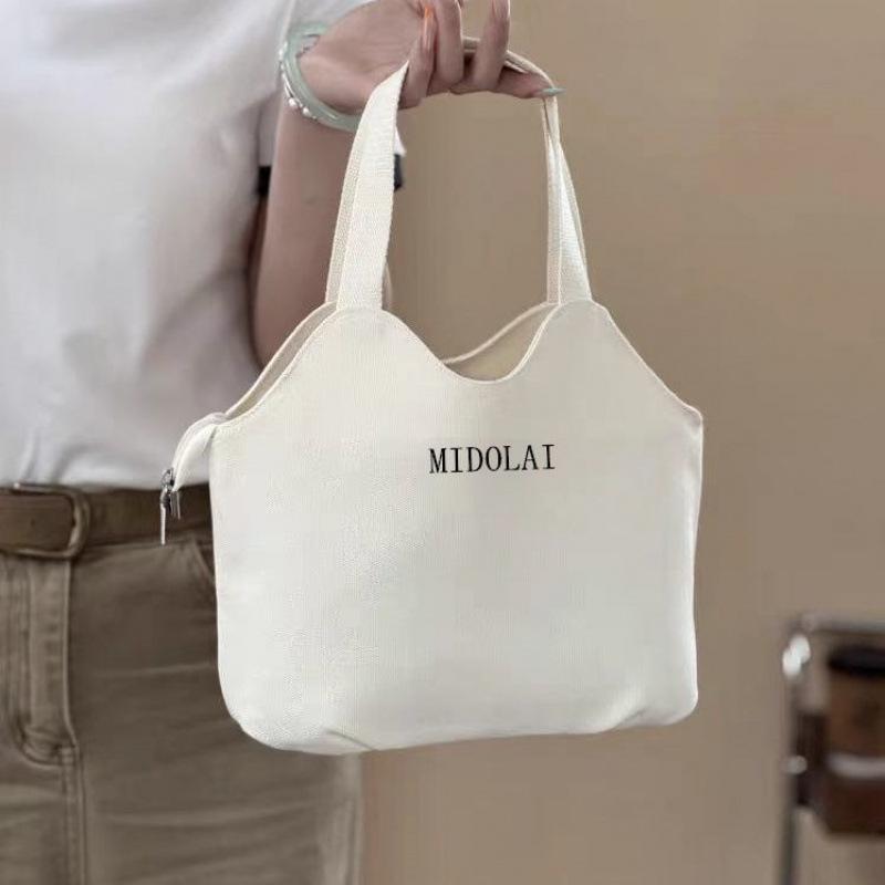 Изысканная повседневная холщовая сумка-тоут в корейском стиле 2025 года Bag Only