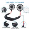 High Quality Headphone Design Hand Free Traveling Outdoor Portable Usb Rechargeable Led Neck Fan Mini Handheld Fan