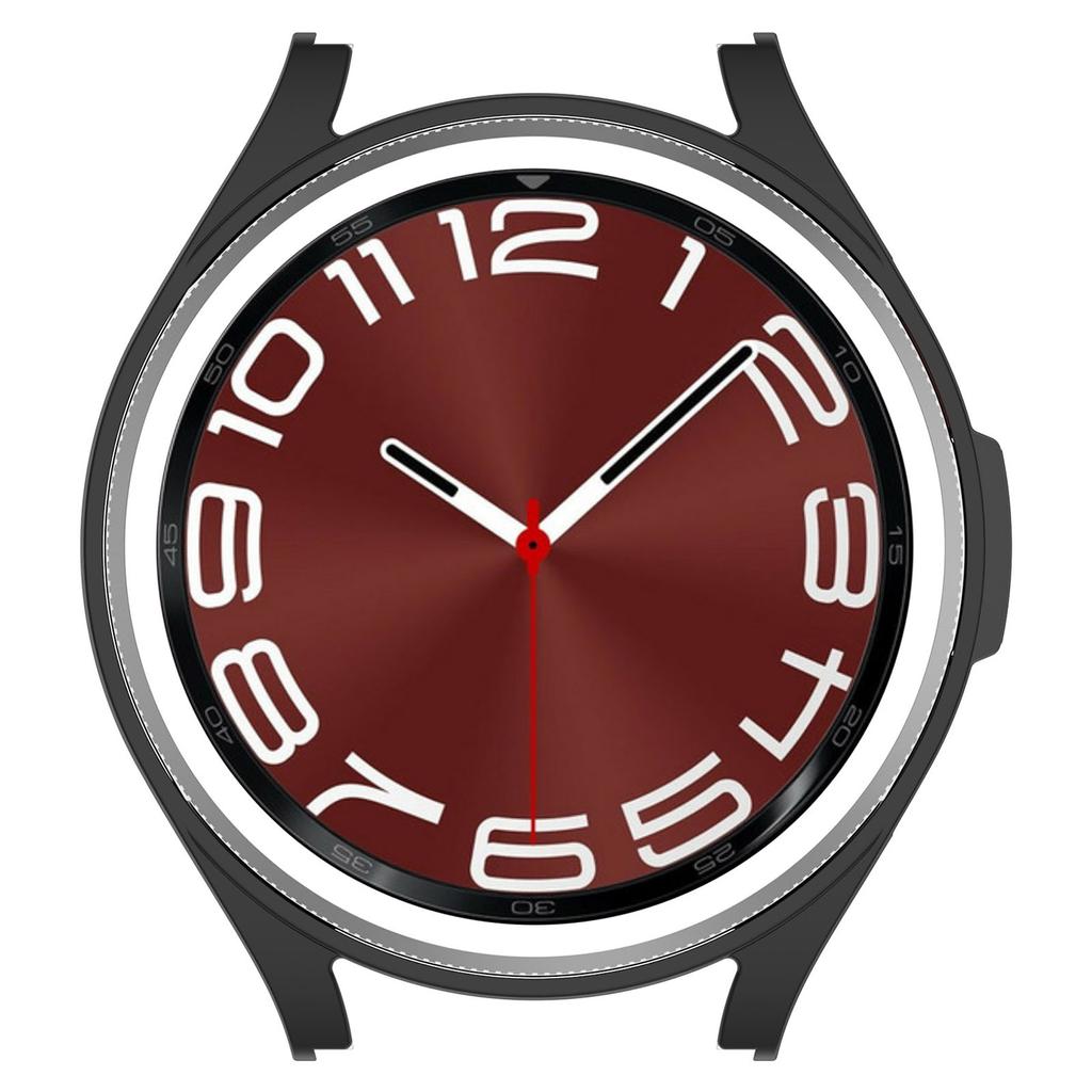 Smartwatch-Stoßstangenabdeckung für Uhr 6Classic 43 mm/47 mm Schutzhülle Halbabdeckung Gehäuseschale Armbanduhrenzubehör