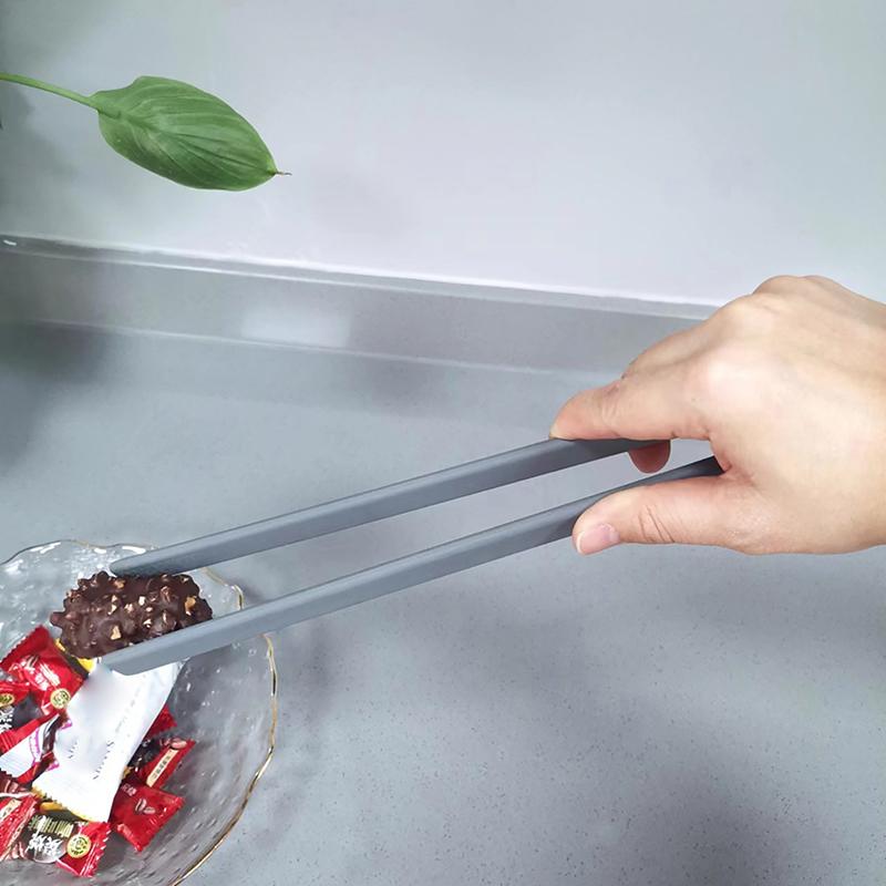 Silicone Food Toast Tongs Trivet Tongs For Kitchen Tongs Non-Slip Cooking Clip Clamp Bbq Salad Tools Grill Kitchen Accessories