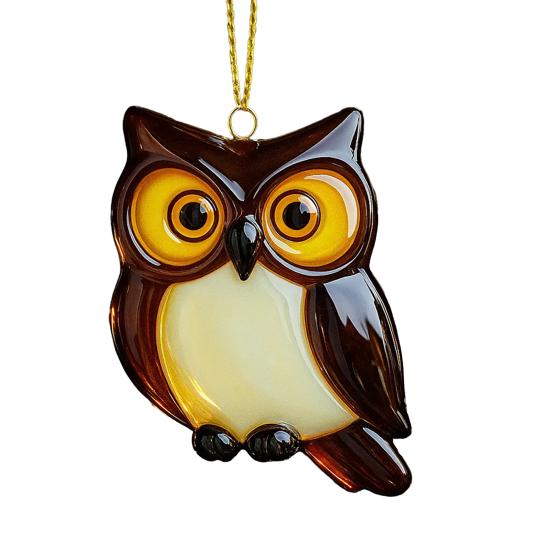 Ozdoba ptáčků z taveného skla Akrylový kolibřík Sova Sojka modrá Ledňáček Sýkorka Vánoční ozdoba na výzdobu vánočního stromku