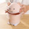 Desktop Trash Can With Lid Mini Trash Can On The Table Creative Home Living Room Coffee Table Small Paper Basket Household Garbage Storage Tool