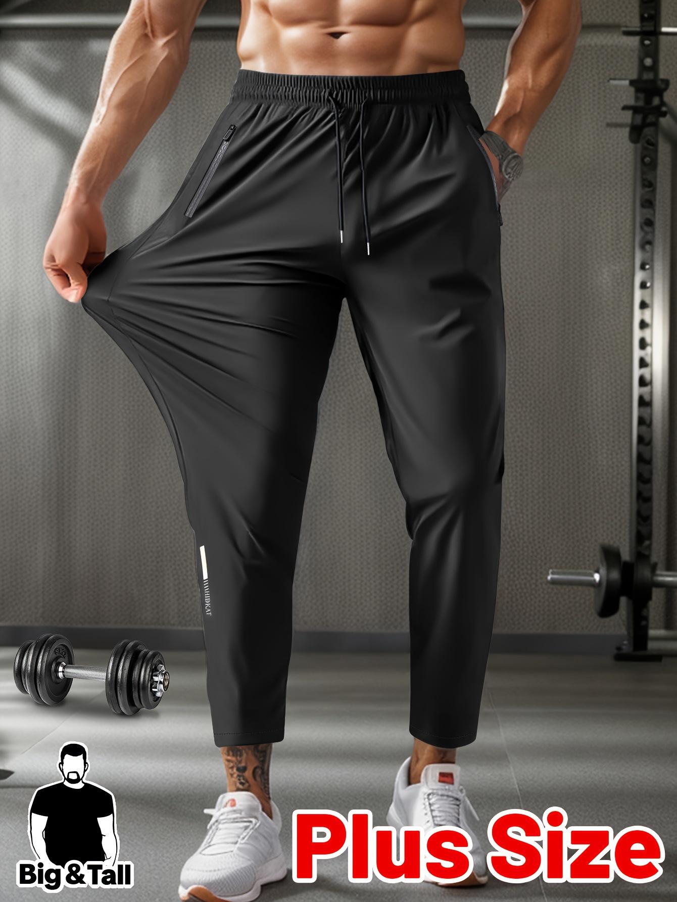 Unisex Ice Silk Joggers: Summer Quick-Dry Stretch Pants 6XL