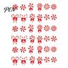 Classic Red White Christmas Ornaments 12/24/36 Pcs Candy Tree Decorations, Lollipop Picks for Tree, Country Style Fireplace Hanging Decor Ornaments,