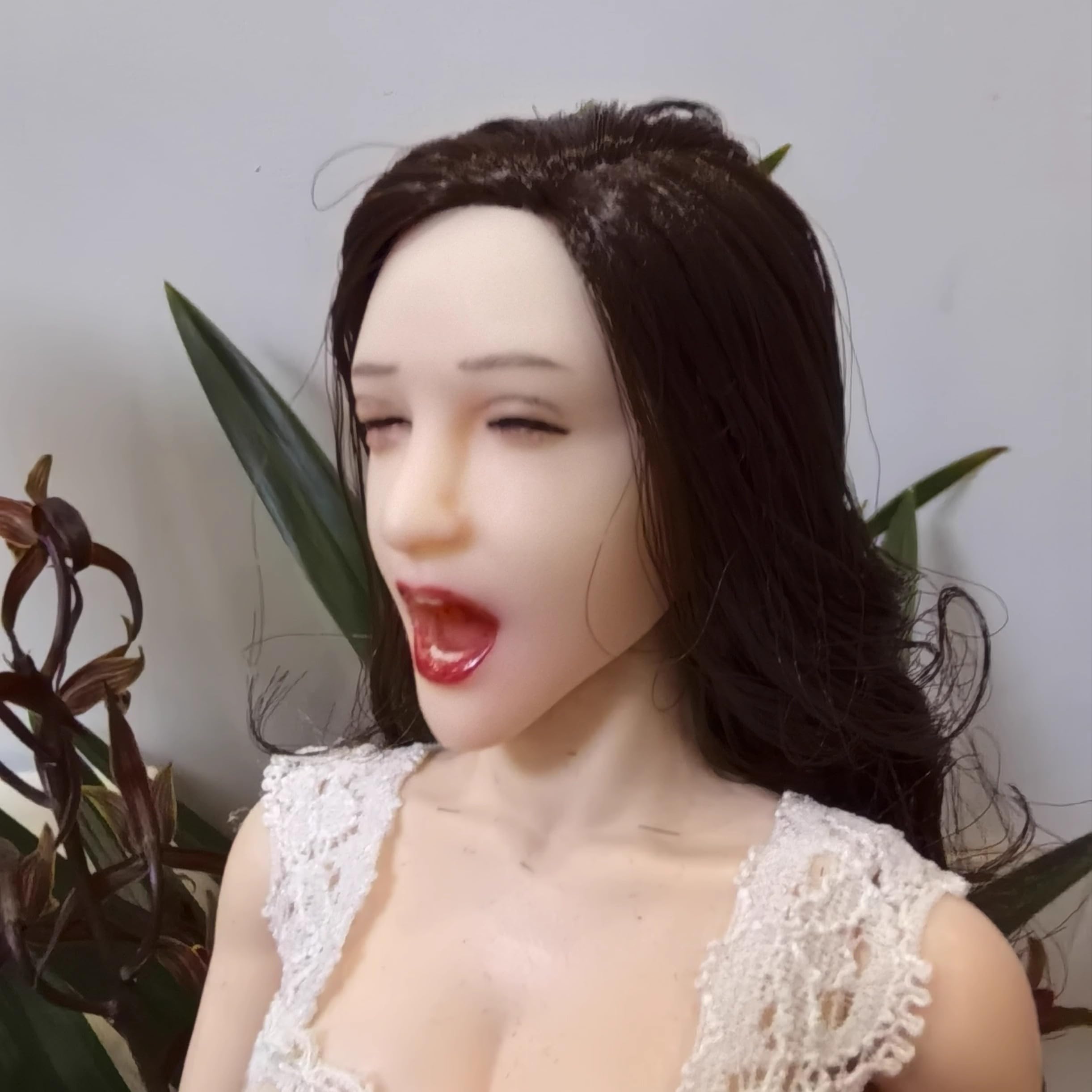 

Игрушки и Хобби масштабная фигурка, совместимая с TBLeague и другими, жемчужно-белая, с закрытым, закрытым, открытым ртом, коричневая, кудрявая, длинная, красивая, азиатская женщина