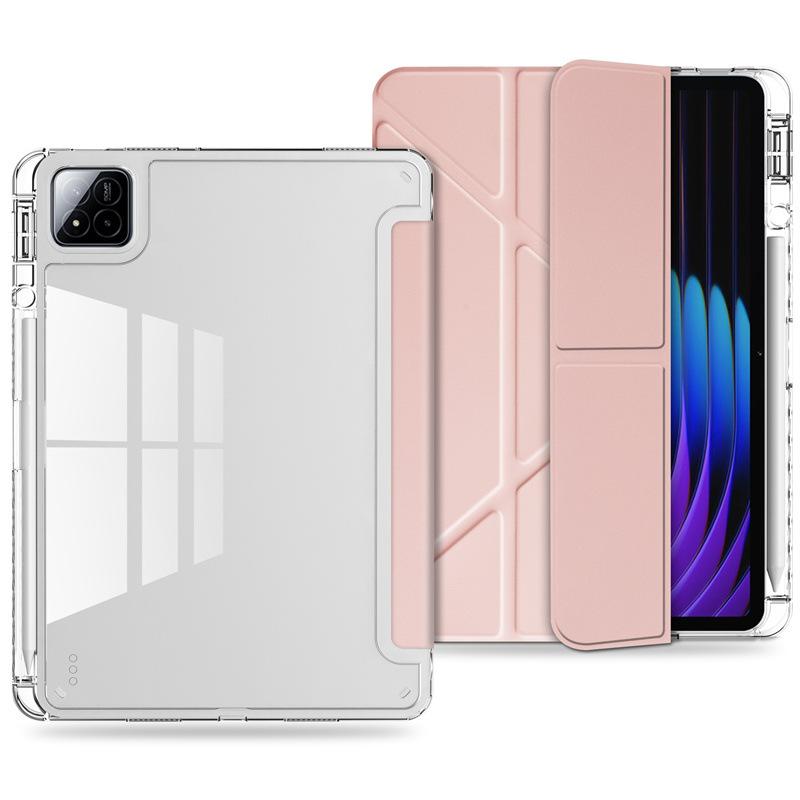 2026 Tablet Case for Xiaomi POCO Pad X1 M1 8 7 6 Pro Redmi Pad 2 Pro SE 11 12.1 8.7 Clear Acrylic Pencil Holder Stand Hard Cover