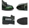Men's Plus Size Tassel Loafers: Pointed Toe, Slip-On Leather Shoes for Business and Casual Wear In Spring and Autumn.