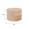 New Natural Wood Wooden Box Round Shape Mini Storage Container Container Box