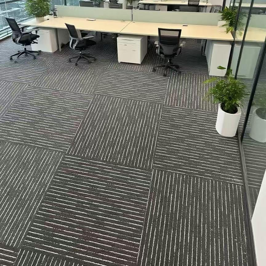 Flame Retardant Interlocking PVC Carpet for Conference Rooms