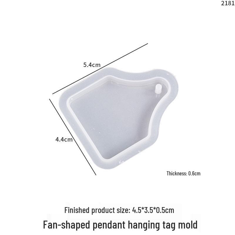 Poppy DIY Resin Sweater Necklace Pendant Mold - Oval, Fan, Round, Bone Tag Shapes